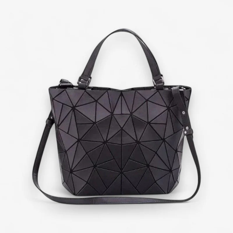 Julia – Large Capacity Shoulder Bag with Geometric Design - Image 4