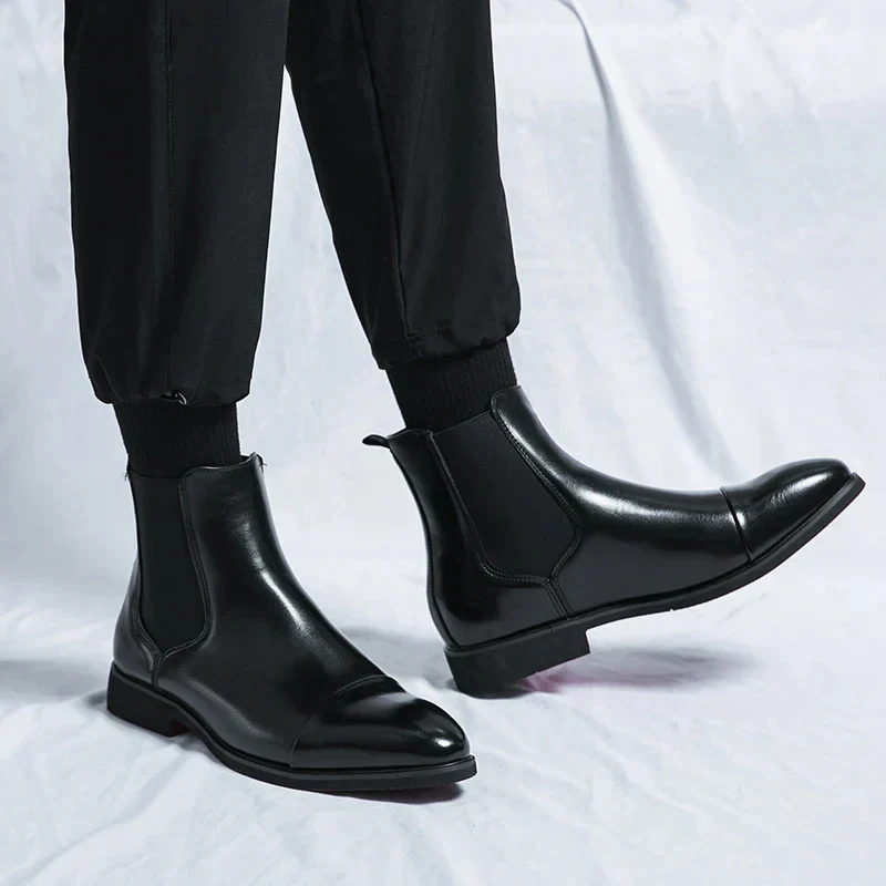 Julian – Pointed Toe Ankle Boots with Non-Slip Sole - Image 5