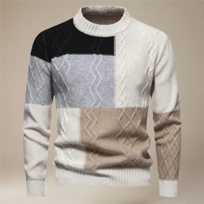 Julianus – Slim Fit Printed Crew Neck Sweater - Image 4