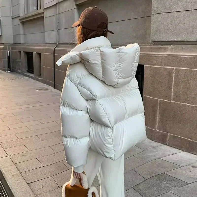 Kara – Women's Hooded Coat with Zipper - Image 8