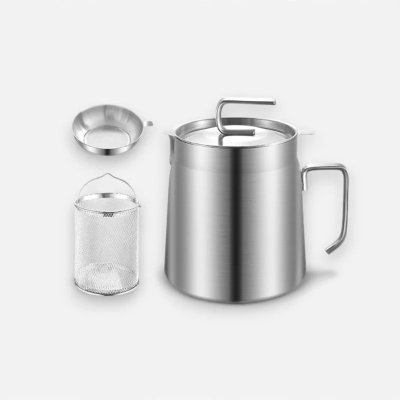 KitchenEase – Oil pot with handle and built-in filter