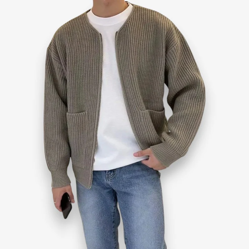 Leo – Men's jacket with round neck & zipper - Image 2