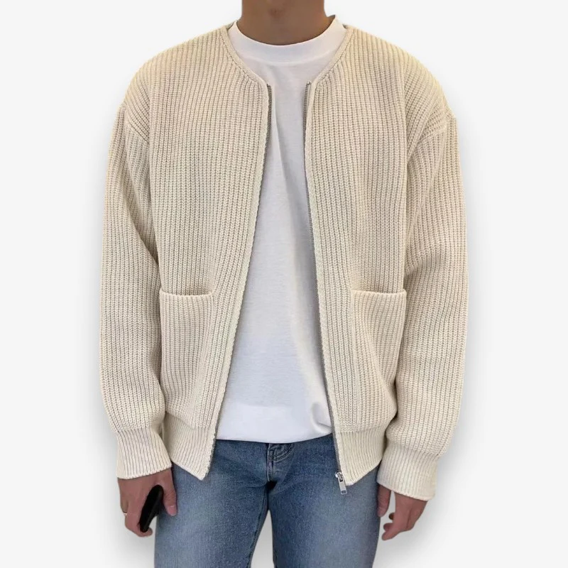 Leo – Men's jacket with round neck & zipper - Image 4