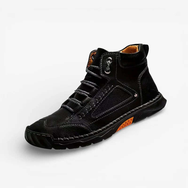 Leo – Men's Round Toe Sneaker with Adjustable Laces