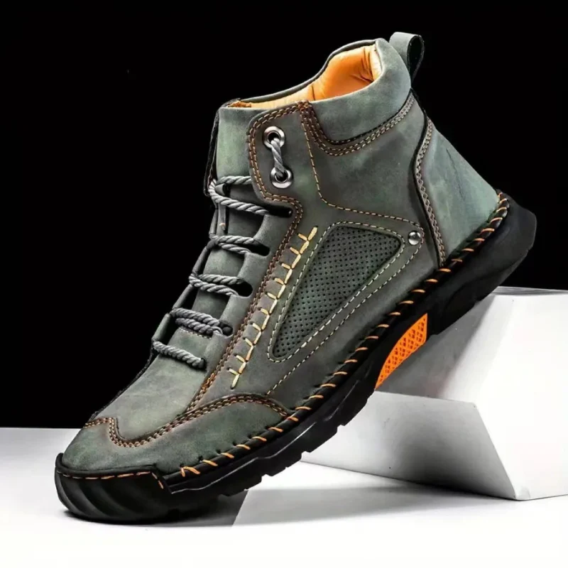 Leo – Men's Round Toe Sneaker with Adjustable Laces - Image 8