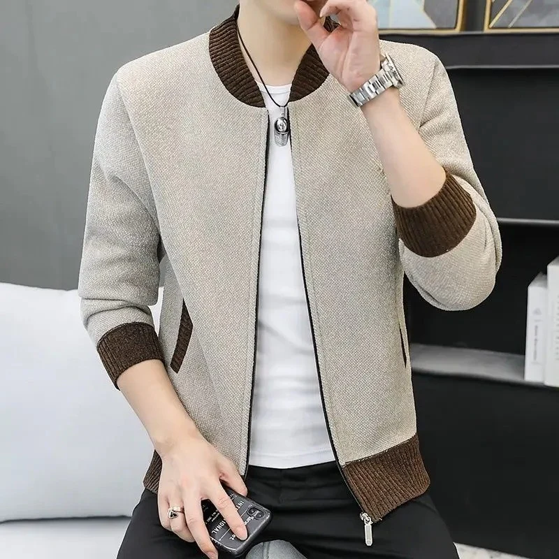 Liam – Long Sleeve Jacket with Ribbed Hem & Zip - Image 7