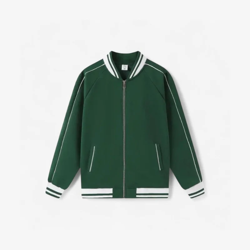 Liam – Long Sleeve Zip-Up Jacket with Ribbed Cuffs