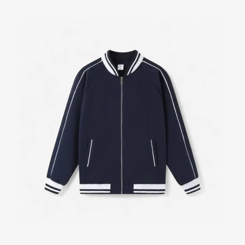 Liam – Long Sleeve Zip-Up Jacket with Ribbed Cuffs - Image 4