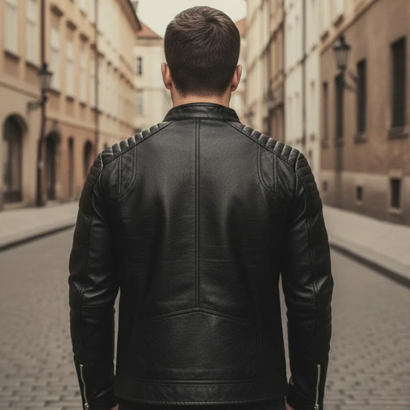 Liam – Men's Long Sleeve Jacket with Zipper Closure - Image 6