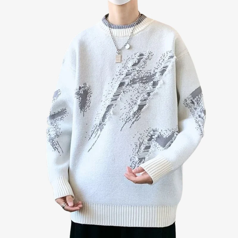 Liam – Men's Ribbed Collar Sweater