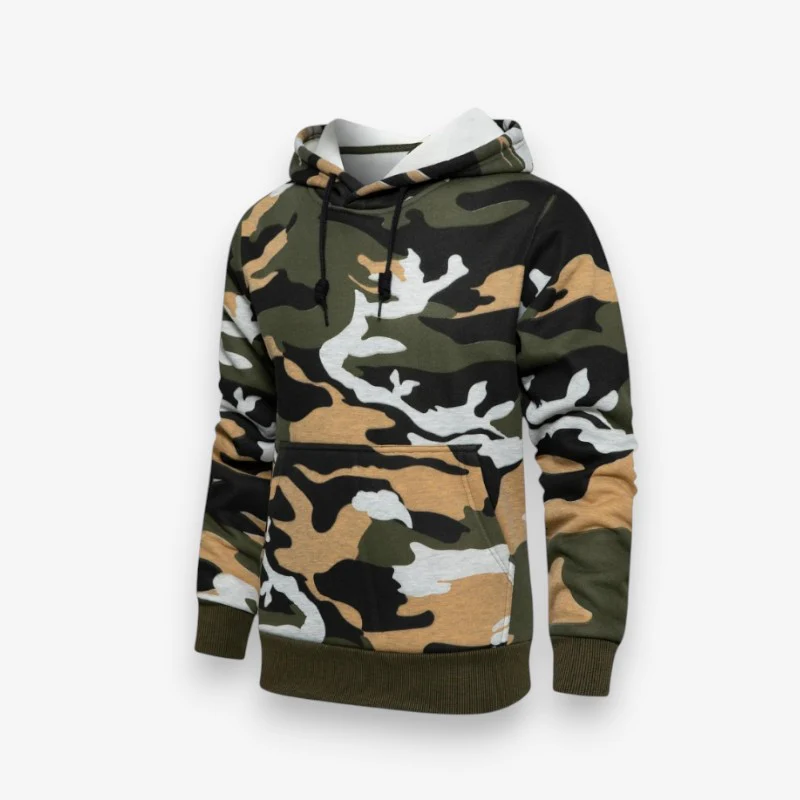 Liam – Long Sleeve Hoodie with Adjustable Drawstring and Pockets