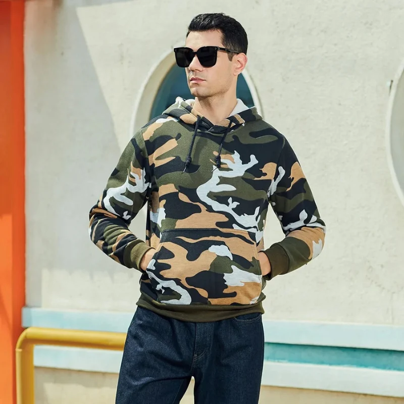 Liam – Long Sleeve Hoodie with Adjustable Drawstring and Pockets - Image 4