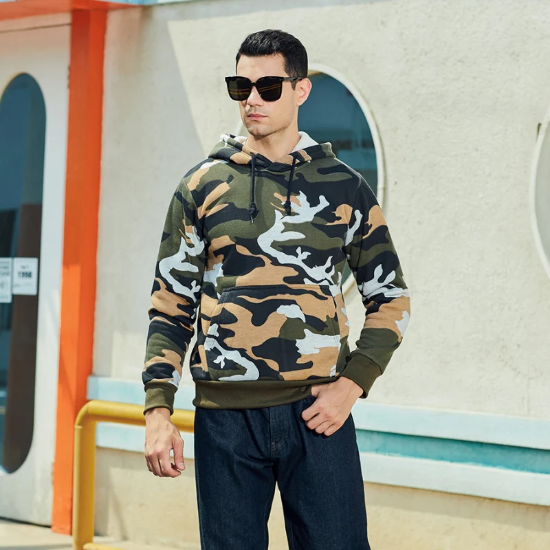 Liam – Long Sleeve Hoodie with Adjustable Drawstring and Pockets - Image 5