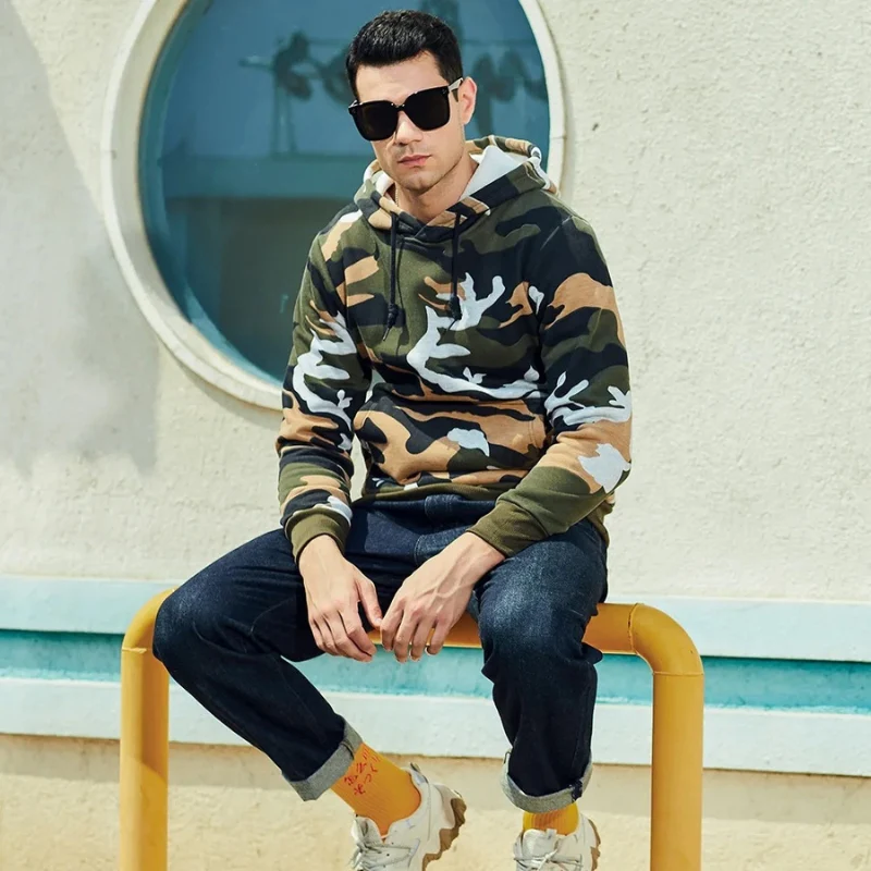 Liam – Long Sleeve Hoodie with Adjustable Drawstring and Pockets - Image 6