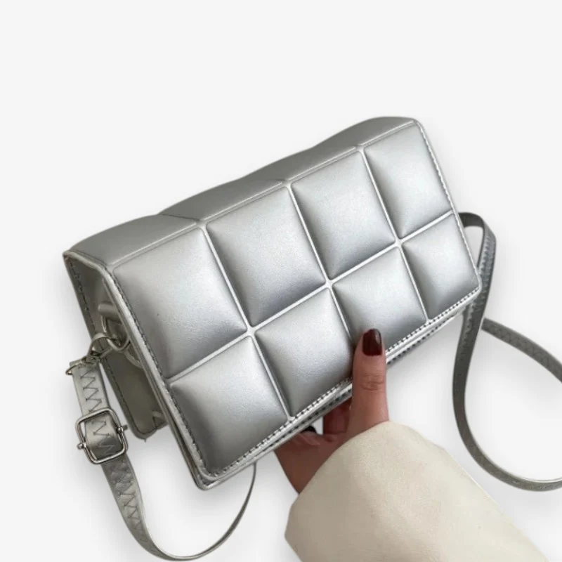 Lily – Women's Cube Bag with Button Closure - Image 3