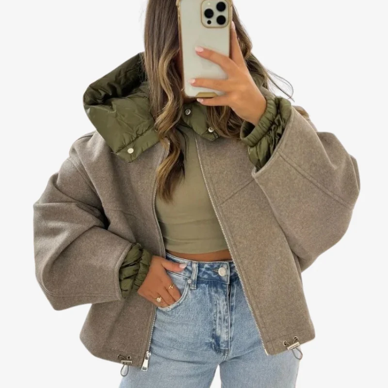 Lily – Long Sleeve Jacket with Zip Closure