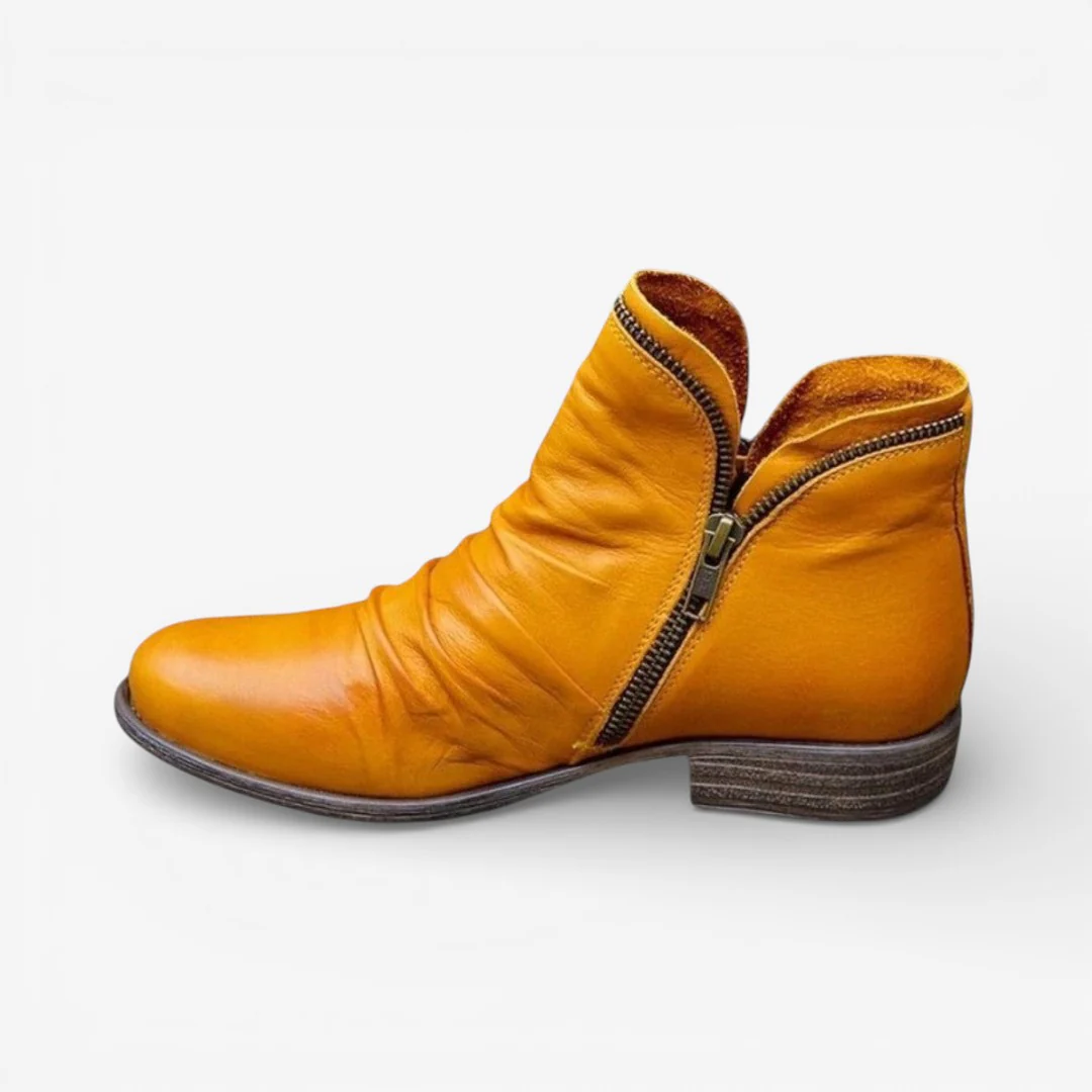 Lily – Women's Round Toe Shoes with Zipper Closure - Image 6