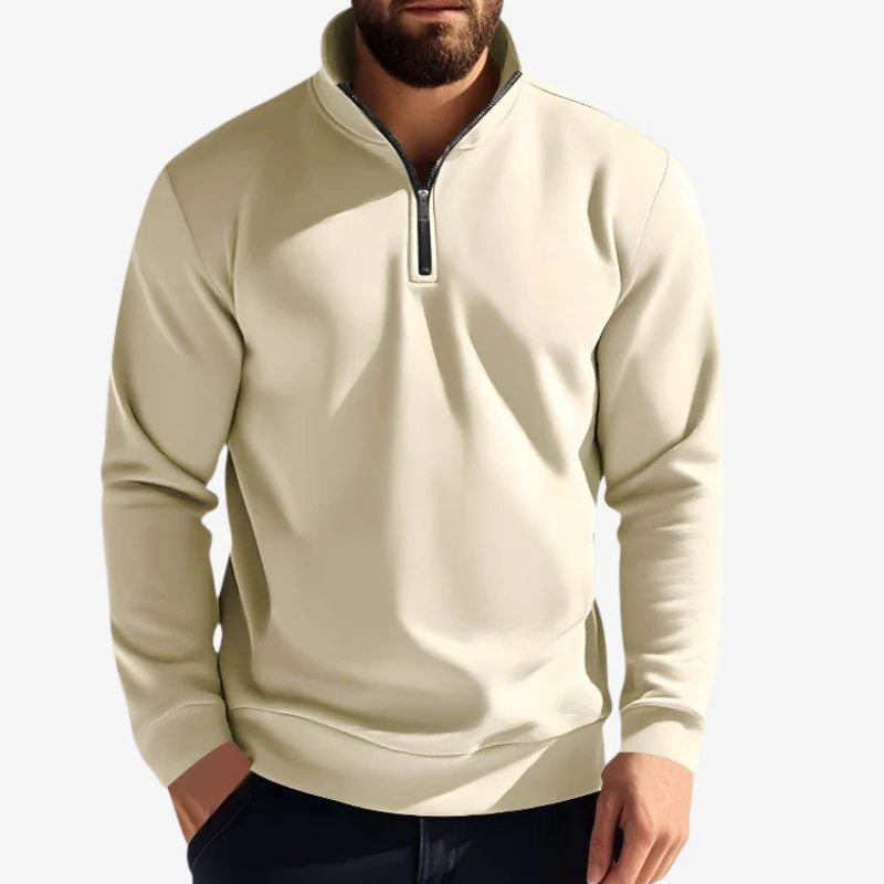 Logan – Round Neck Zipper Sweater - Image 3
