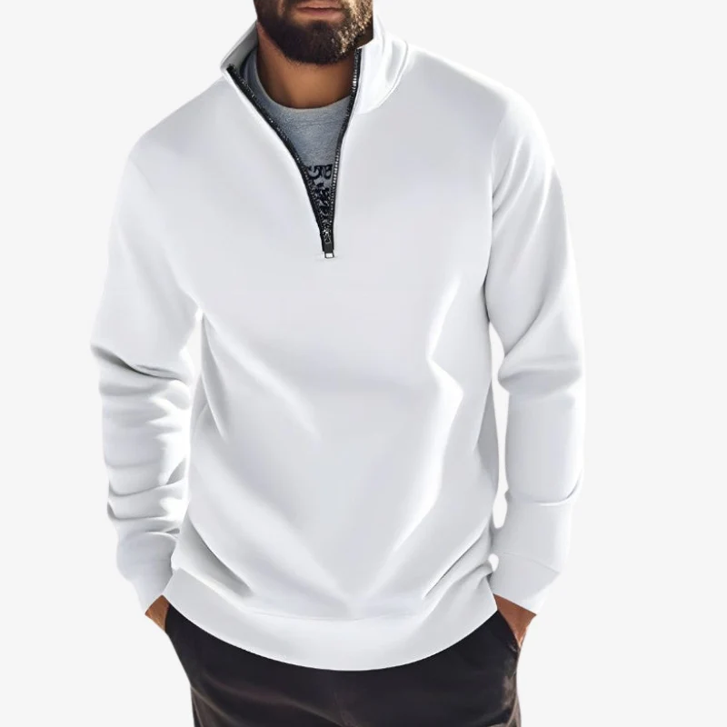 Logan – Round Neck Zipper Sweater - Image 4