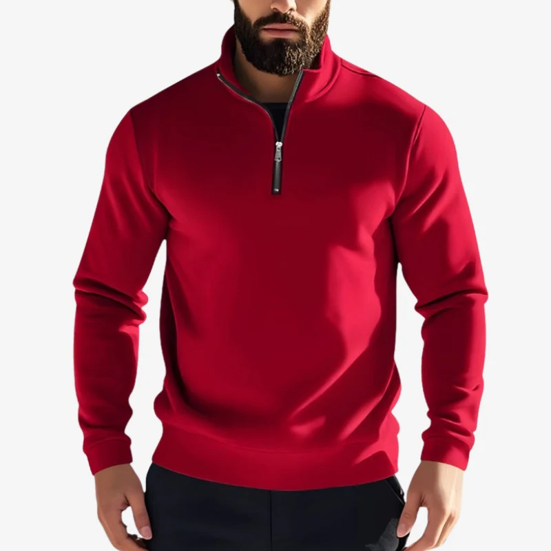 Logan – Round Neck Zipper Sweater - Image 6