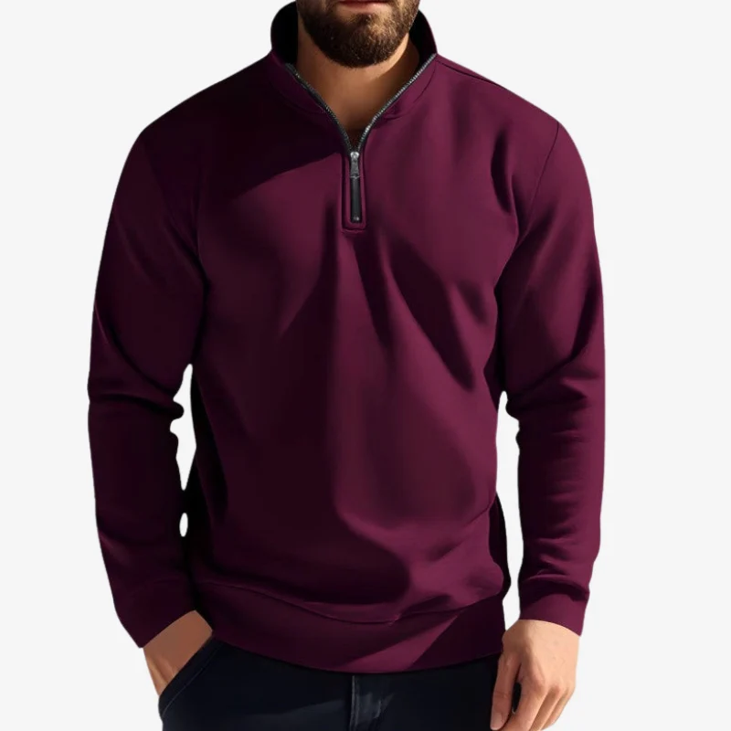 Logan – Round Neck Zipper Sweater - Image 7