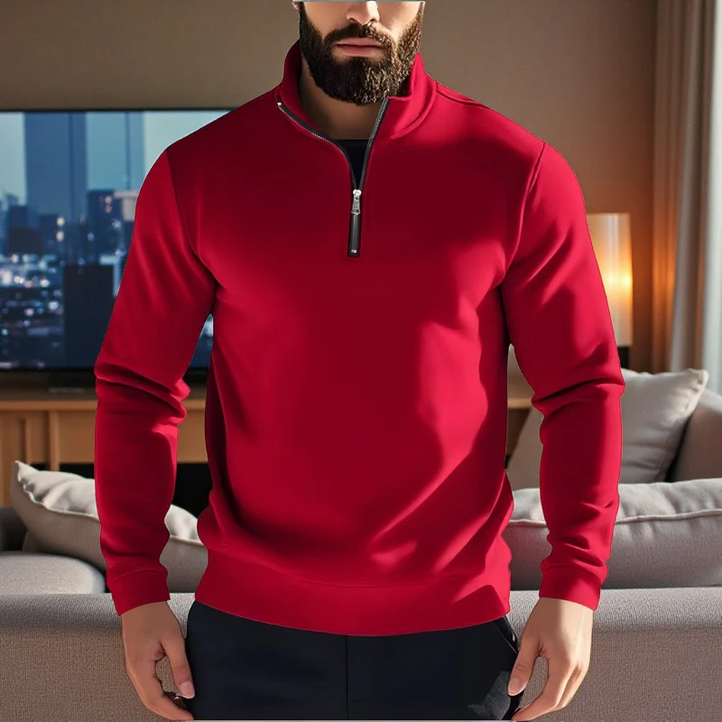 Logan – Round Neck Zipper Sweater - Image 8
