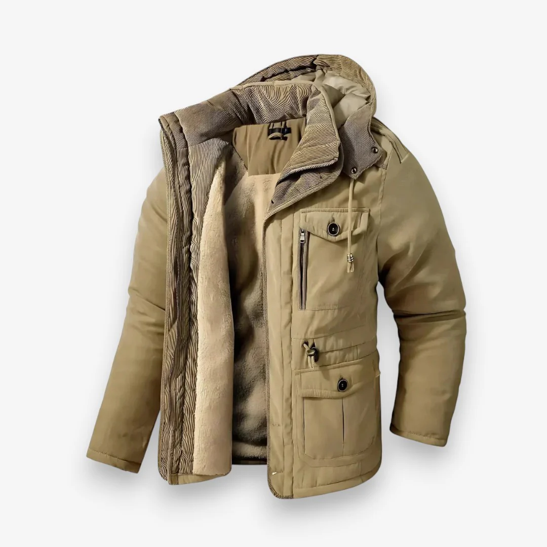 Lucas – Men's Long Sleeve Jacket with Zipper Closure