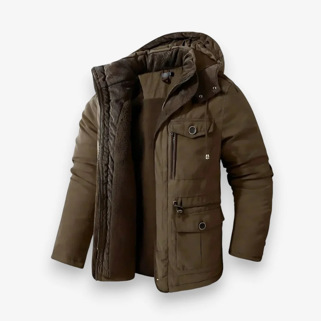 Lucas – Men's Long Sleeve Jacket with Zipper Closure - Image 4