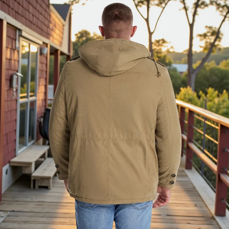 Lucas – Men's Long Sleeve Jacket with Zipper Closure - Image 7