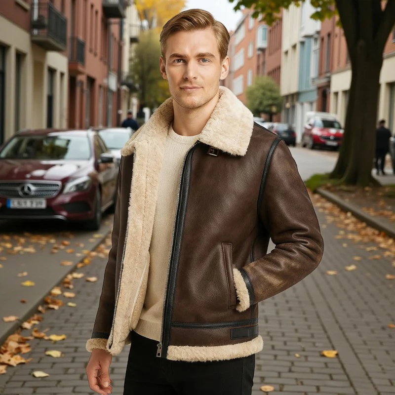 Lucas – Long Sleeve Jacket with Zipper and Pockets - Image 4
