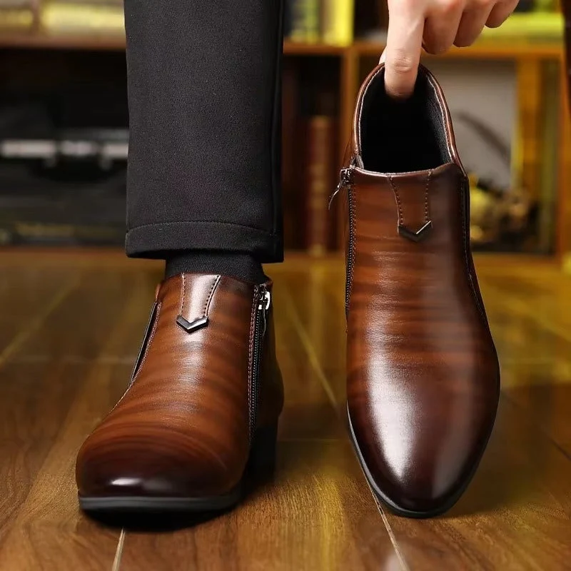 Lucas – Round Toe Shoes with Zipper - Image 5