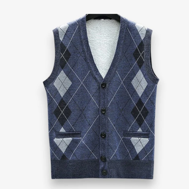 Lucas – V-Neck Sweater with Button Closure - Image 3