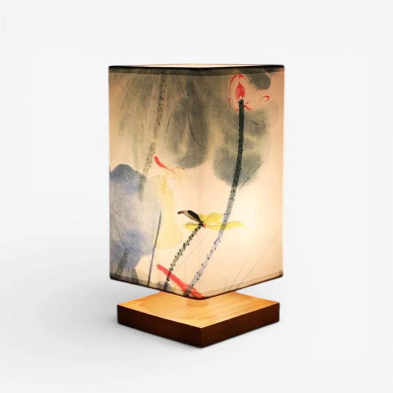 LumaFlora – Decorative LED Table Lamp with Floral Print