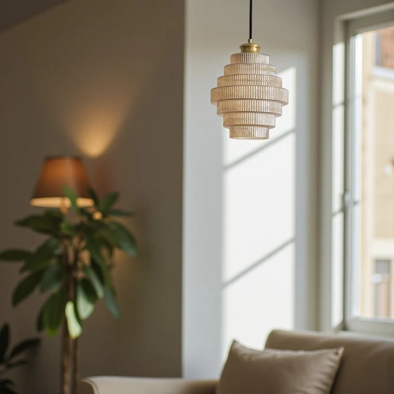 LumaGlow – LED ceiling pendant lamp with multi-layer design - Image 4