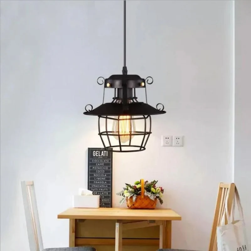 LumaGrid – LED Pendant Lamp with Cage Shade Design - Image 2