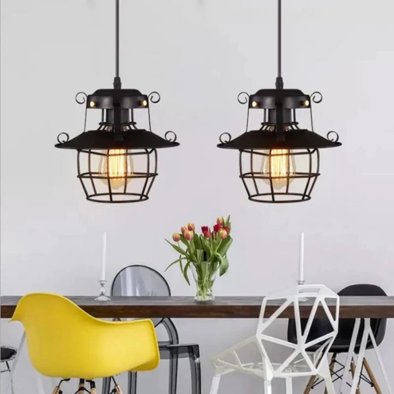 LumaGrid – LED Pendant Lamp with Cage Shade Design - Image 5