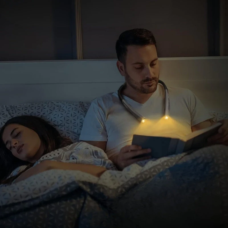 LumaRead – Rechargeable LED neck lamp with dual sidelights - Image 3