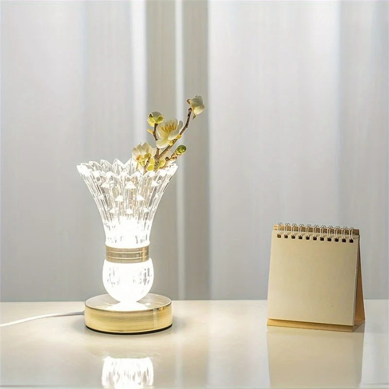 LumiFlora – LED Desk Lamp with Flower Vase Design - Image 2