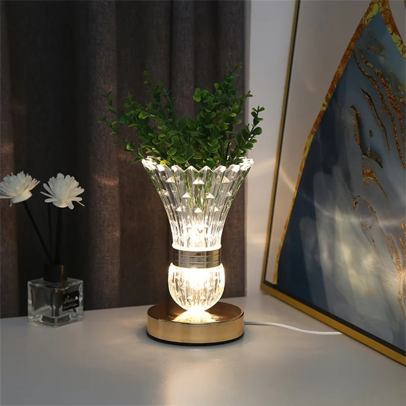 LumiFlora – LED Desk Lamp with Flower Vase Design - Image 4