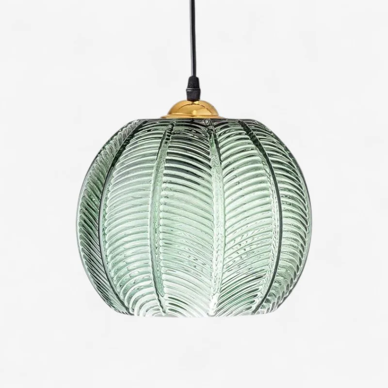 LumiNova – Pendant Lamp with Round Shade in Plated Design