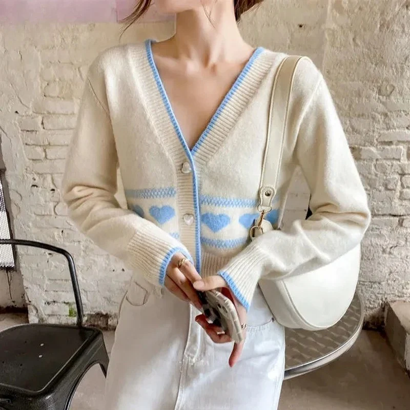 Luna – Long Sleeve V-Neck Sweater with Button Closure - Image 5