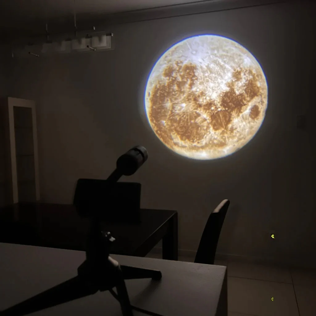 LunaOrbit – Moon & Earth Projector Lamp with Rotation and Flexible Neck - Image 2