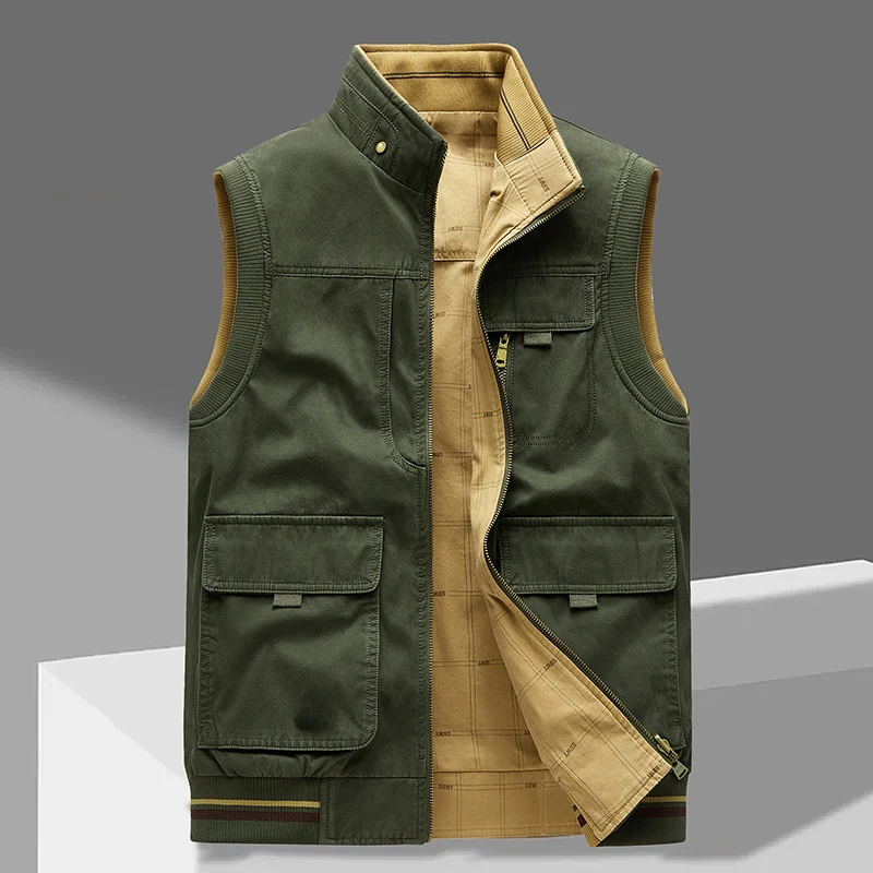 Mason – Men's Cardigan with Stand-Up Collar & Zipper Closure - Image 6