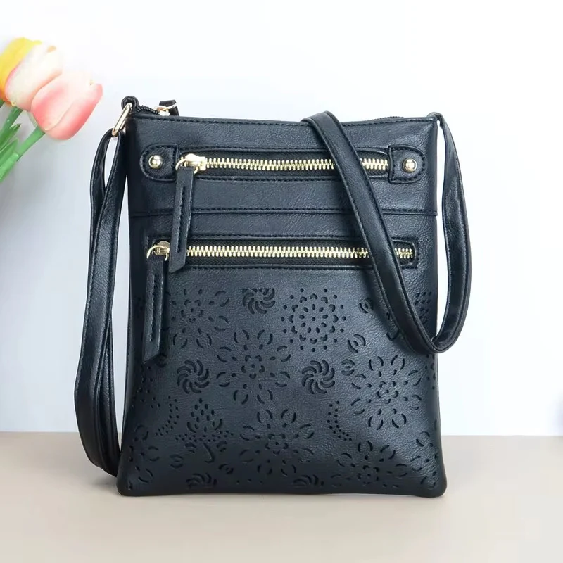 Mathilda – Large Shoulder Bag with Multiple Zip Pockets - Image 4