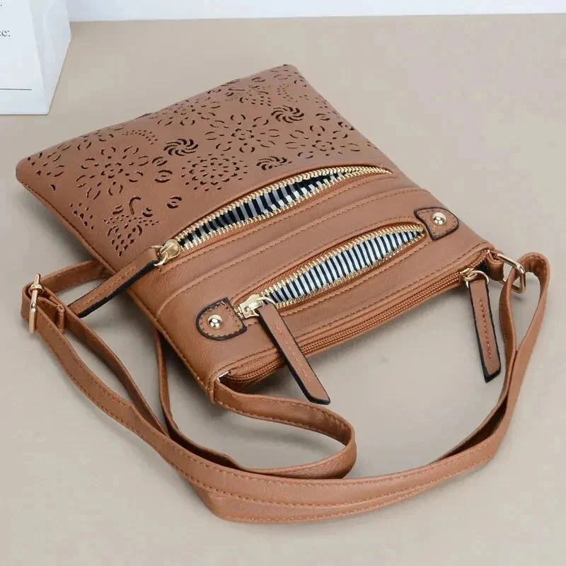 Mathilda – Large Shoulder Bag with Multiple Zip Pockets - Image 5