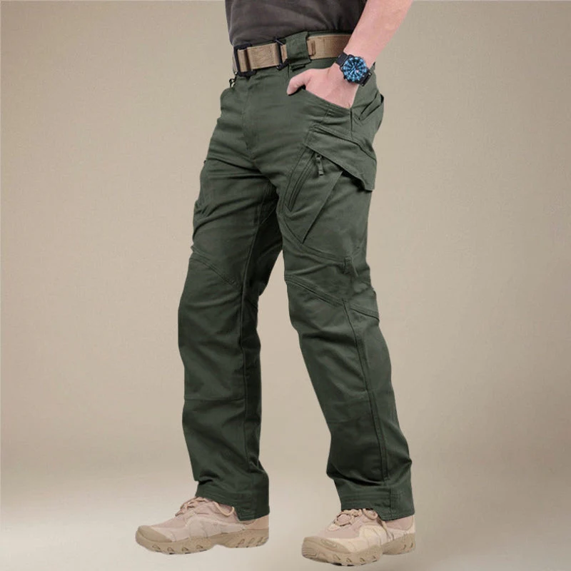 Men Slim Fit Cargo Pants Multi Pocket Stretch - Image 7