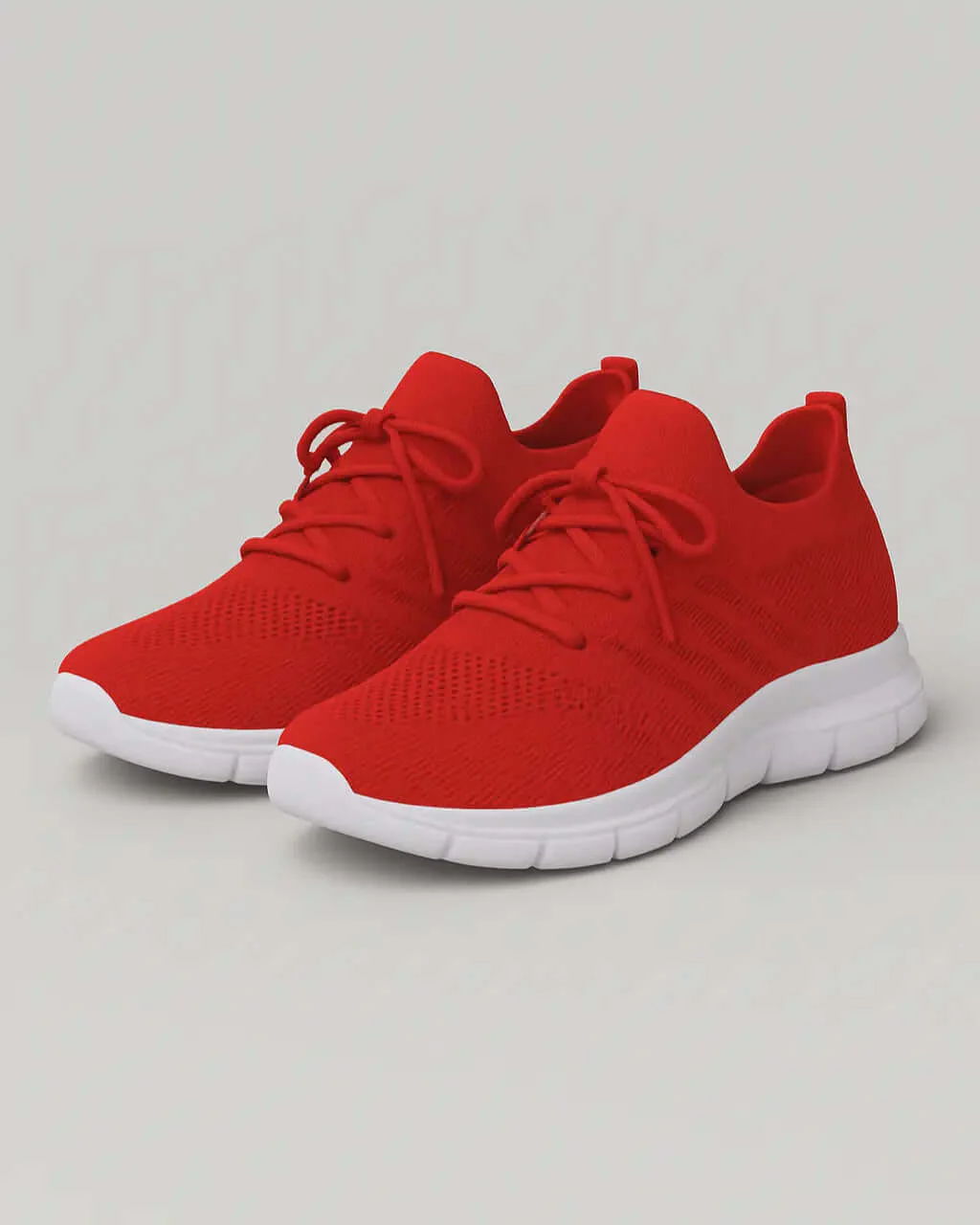 Mesh Lace-Up Shoes with Flat Sole - Image 3