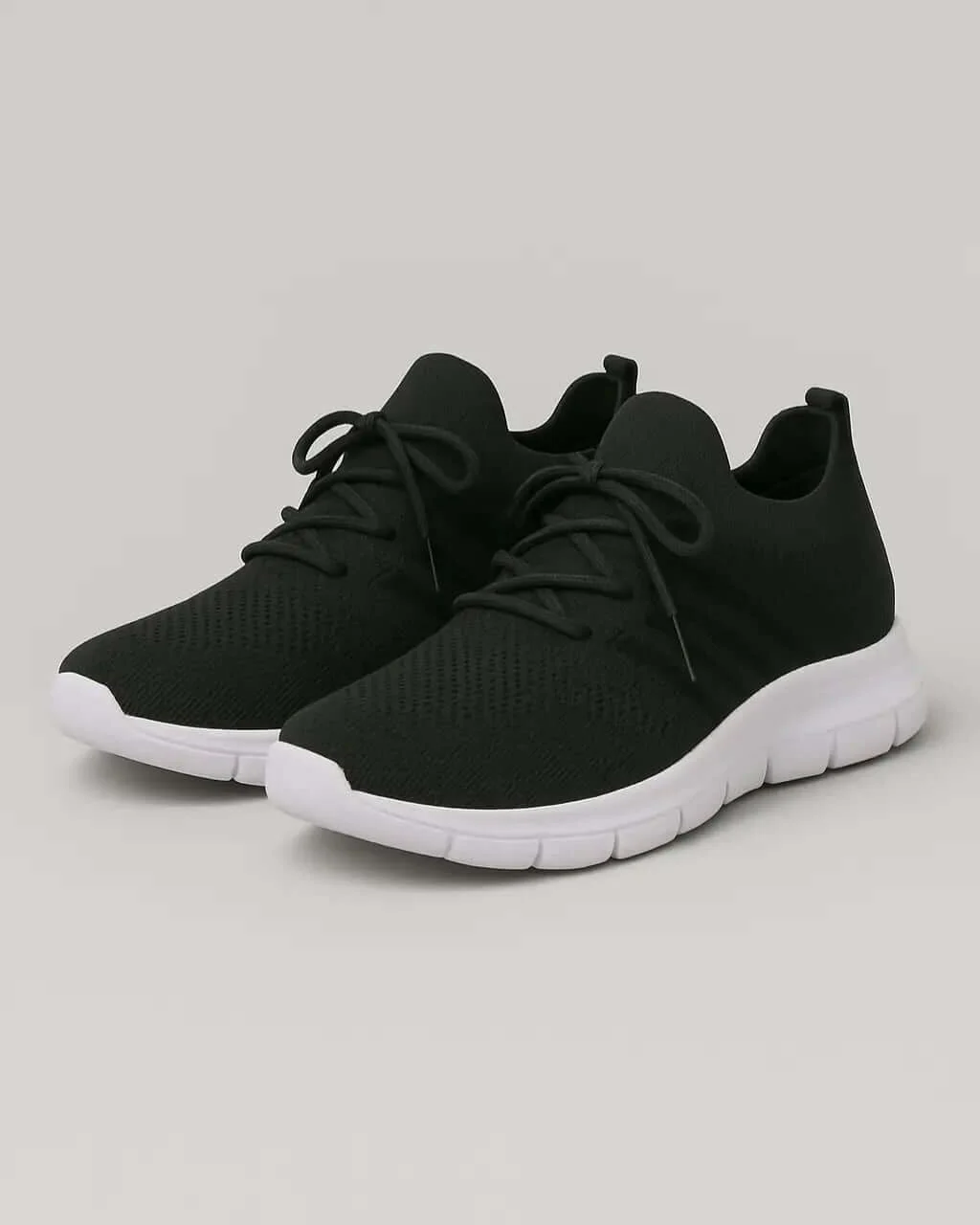 Mesh Lace-Up Shoes with Flat Sole - Image 5