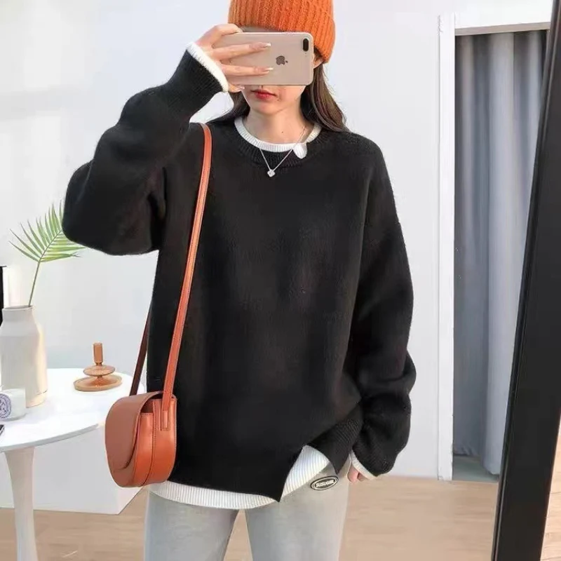 Mia – Women's Ribbed Collar Sweater - Image 5