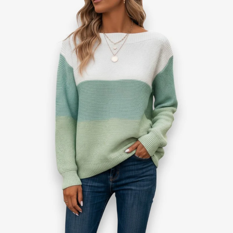 Mia – Women's Long Sleeve Crew Neck Sweater